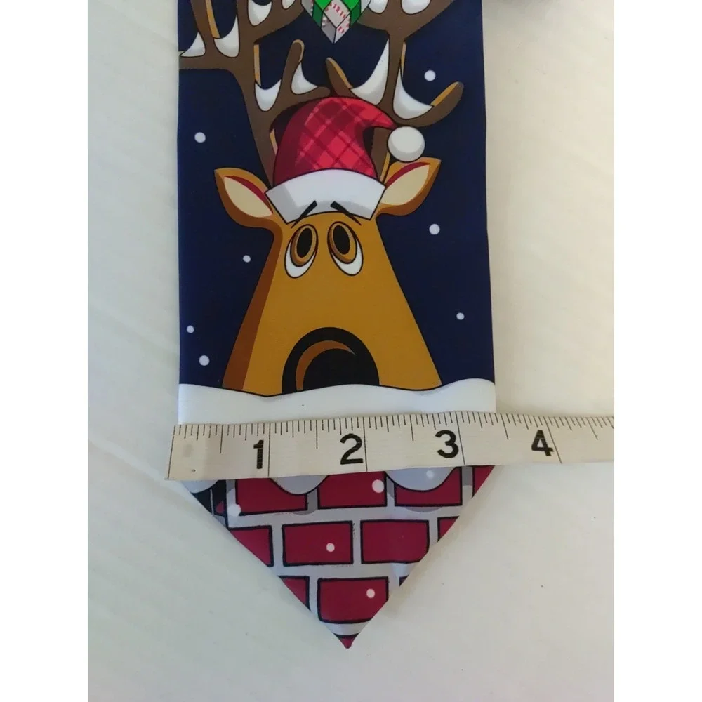 Yule Tie Greetings‎ Hallmark Men Novelty Christmas Holiday Reindeer 59